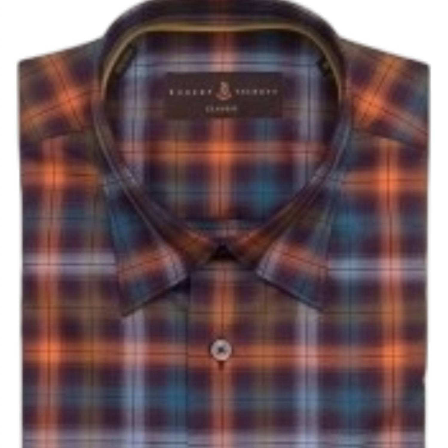 New Robert Talbott Men's Anderson Original Plaid Sport Shirt In Blue